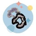 Matsuri blanc et mauve, blanc et noir.webp