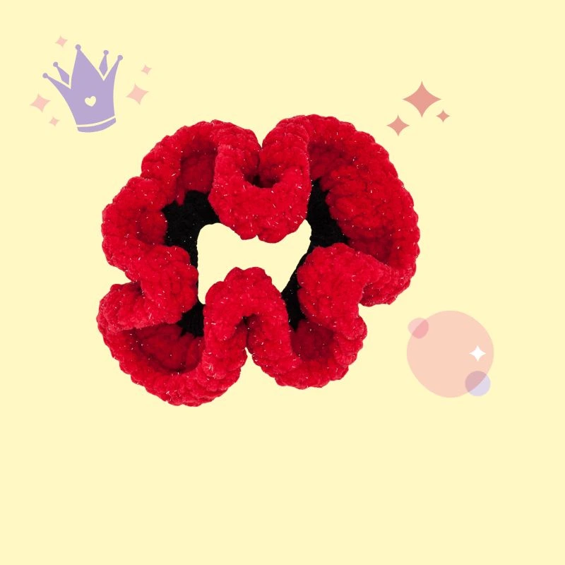 Chouchou Kirakira (Noir et rouge)